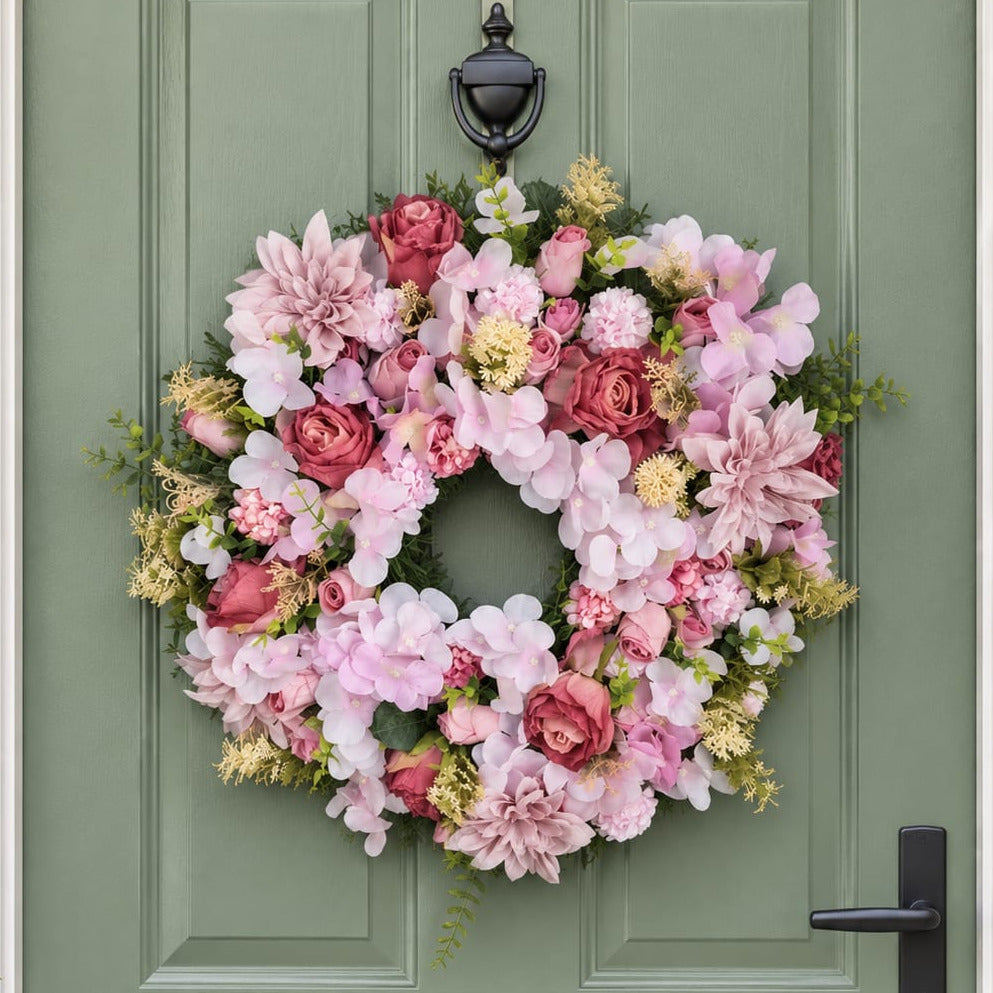 Large Wreath 54cm - Pink