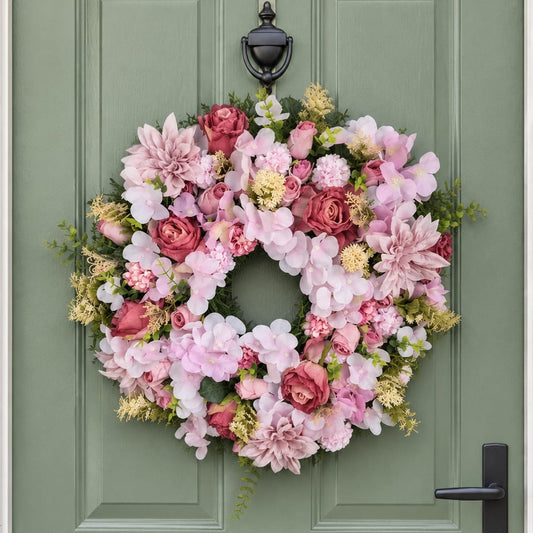 Large Wreath 54cm - Pink